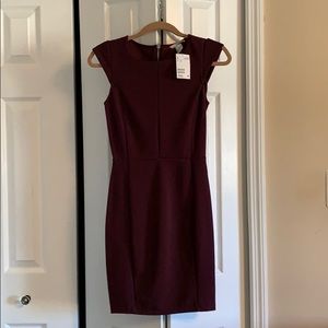 H&M burgundy dress